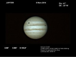 Jupiter - 9 mars 2014